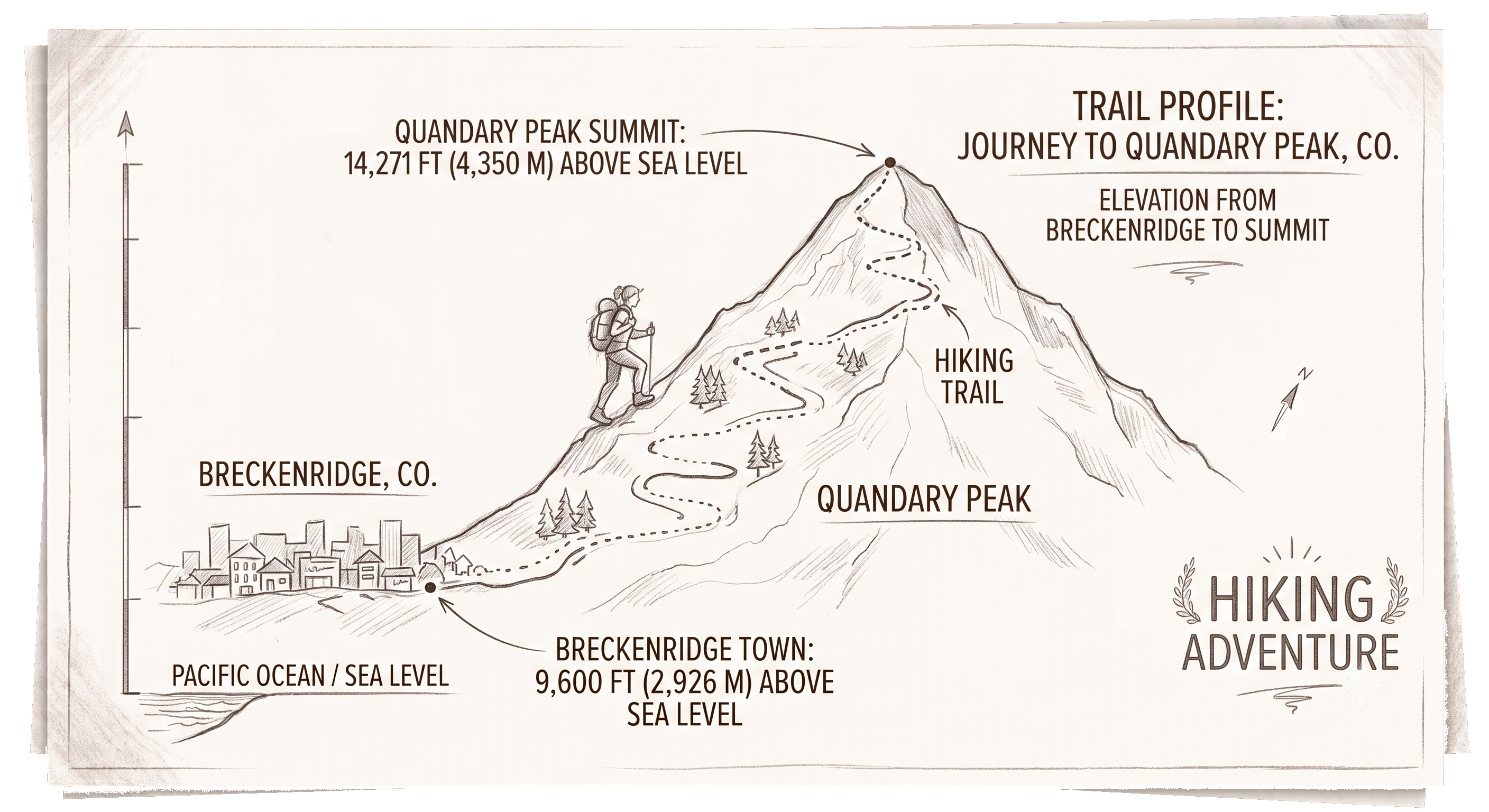 Trail profile: Breckenridge to Quandary Peak summit